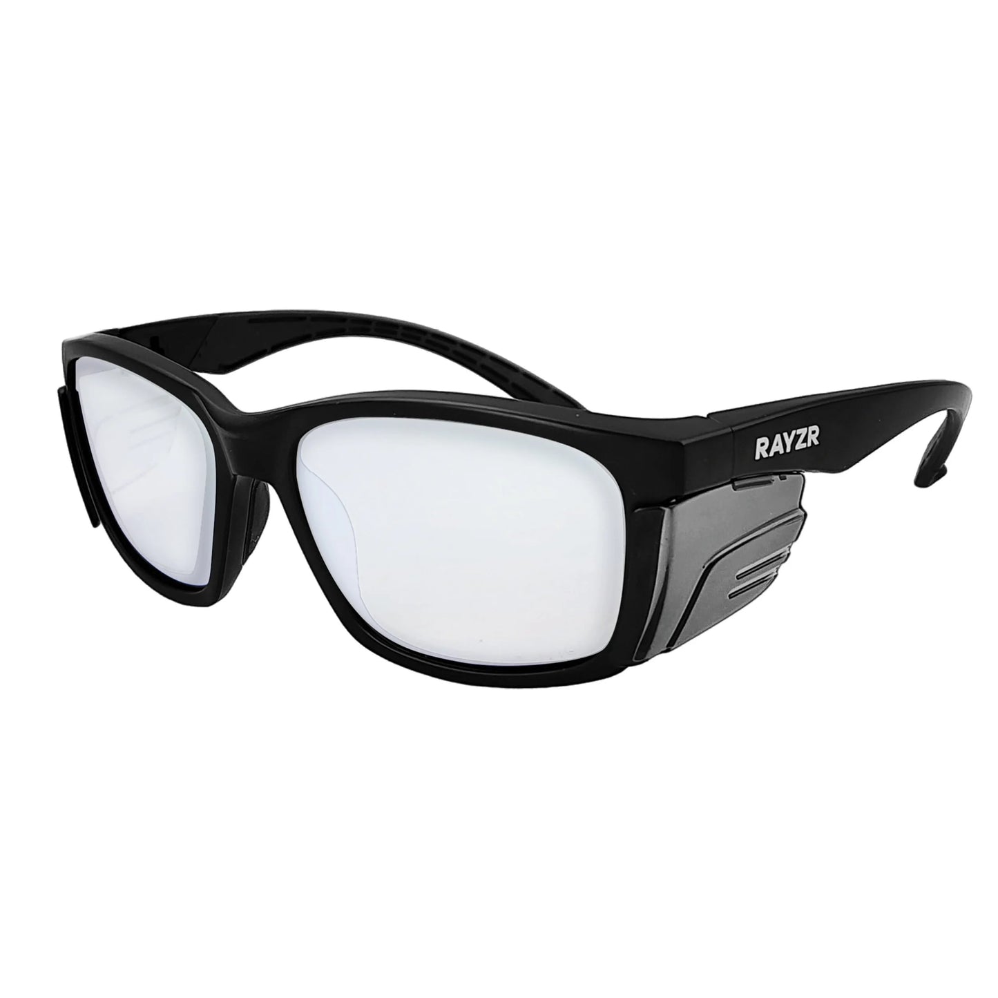 Rayzr Medium Impact Safety Sun Glasses with Integrated Side Shields