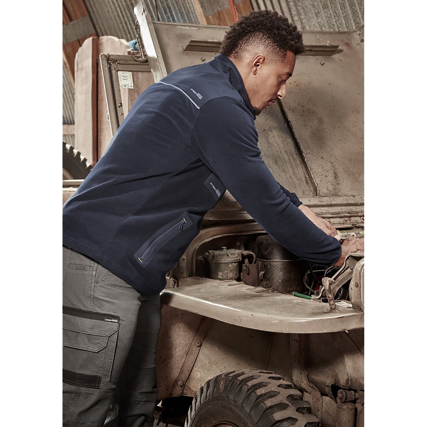 Unisex Streetworx Lightweight 1/4 Zip Polar Fleece UPF 50+