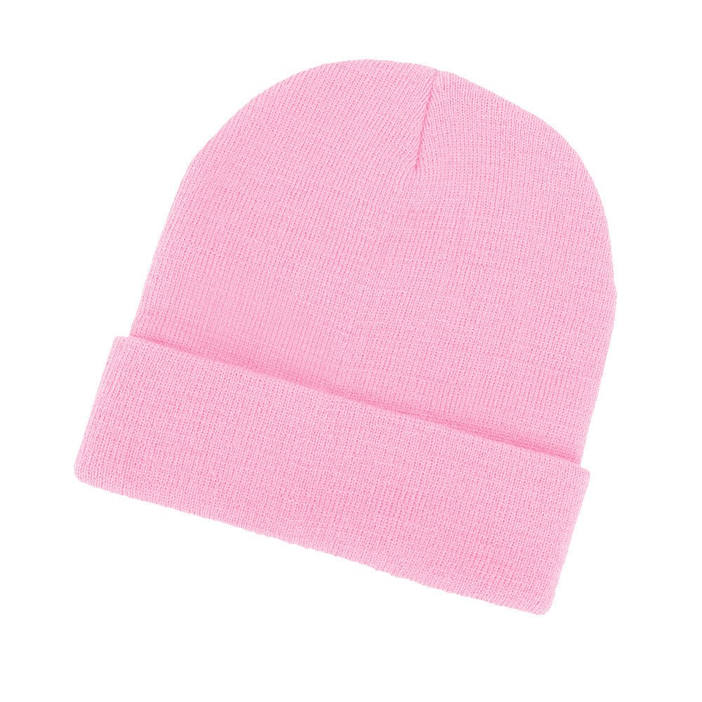 AH720 Acrylic Beanie Roll Back Winter Beanie