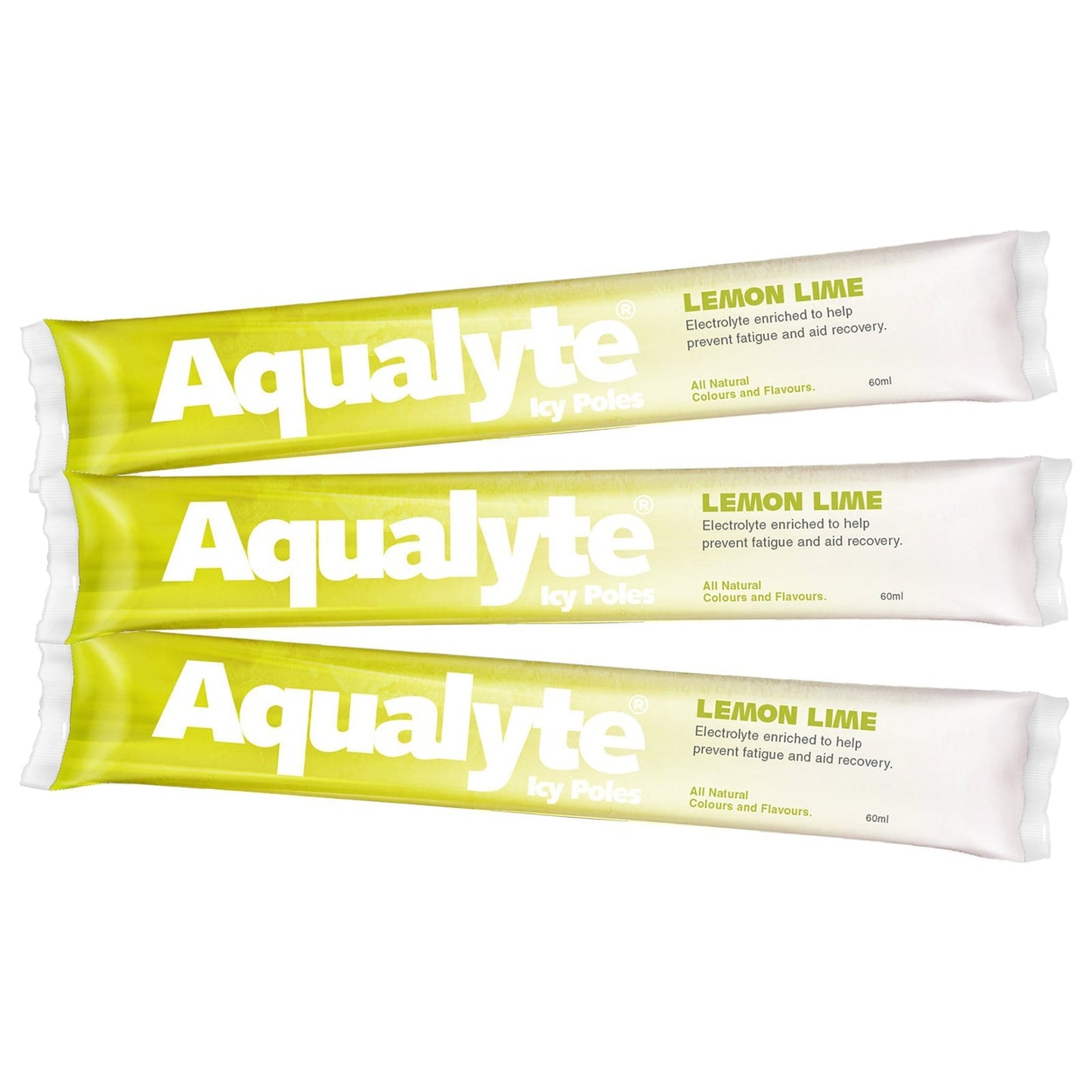 Aqualyte Lemon Lime Flavour Electrolyte Icy Pole - Box of 50 - SunSafe Australia