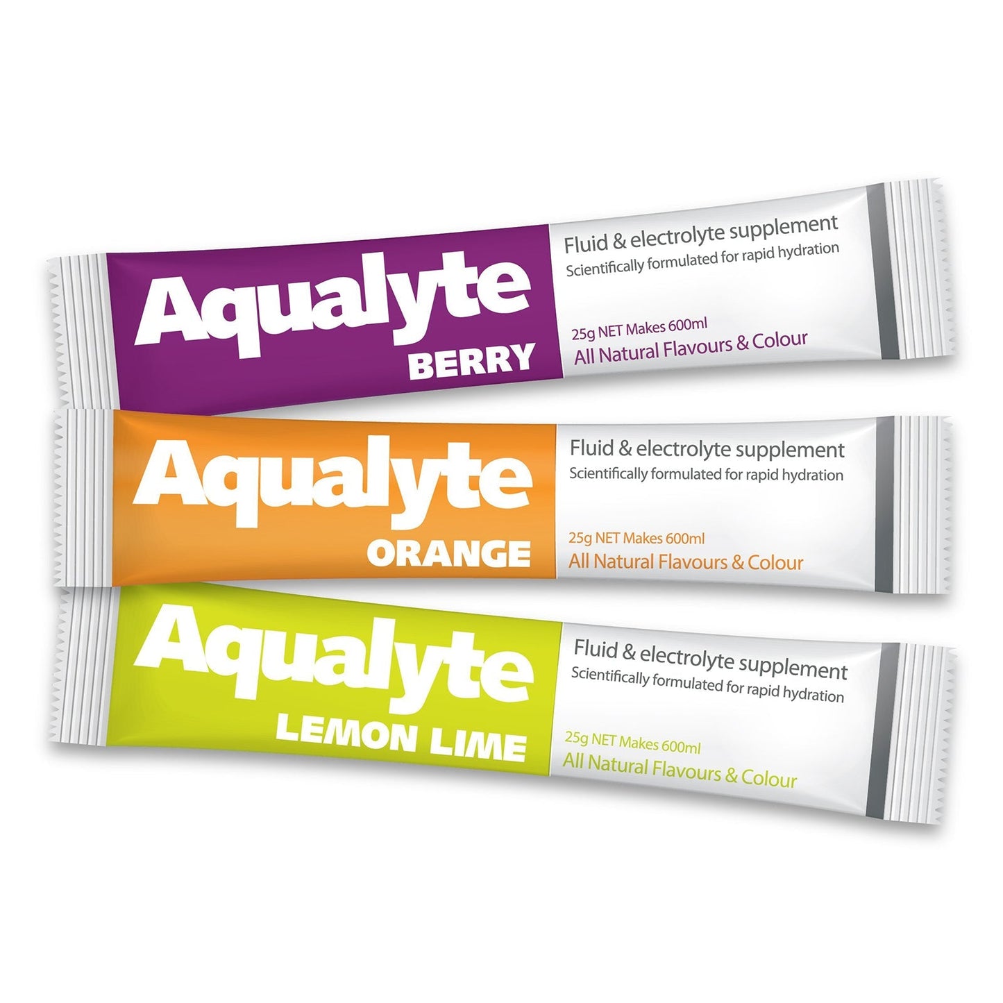 Aqualyte Mixed Flavours Electrolyte Sachets - 25g (Box of 50) - SunSafe Australia