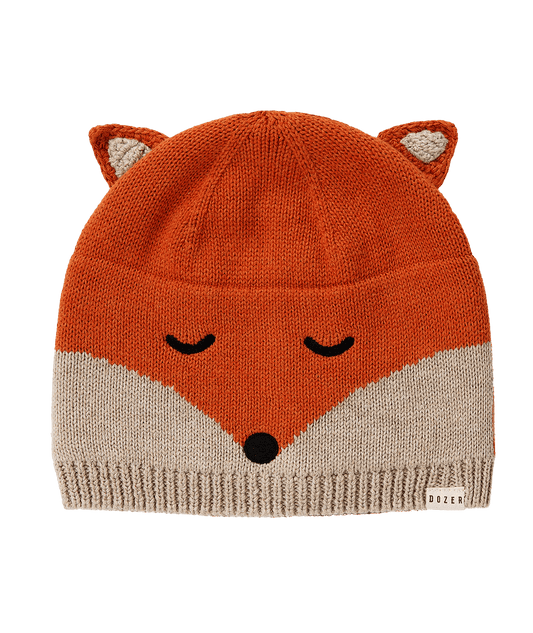 Baby Boys Dozer Fox Beanie - SunSafe Australia