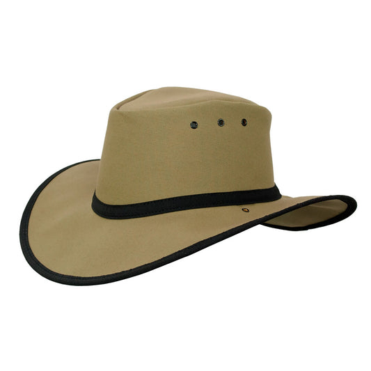 Canning Hat Canvas Standard UPF 50+ Newcastle Hats - SunSafe Australia