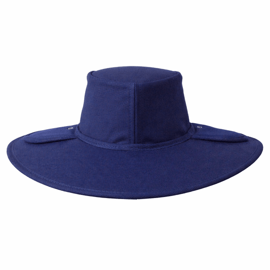 Earmuff Hat Standard Navy Blue 11cm Brim UPF 50+ Newcastle Hats - SunSafe Australia