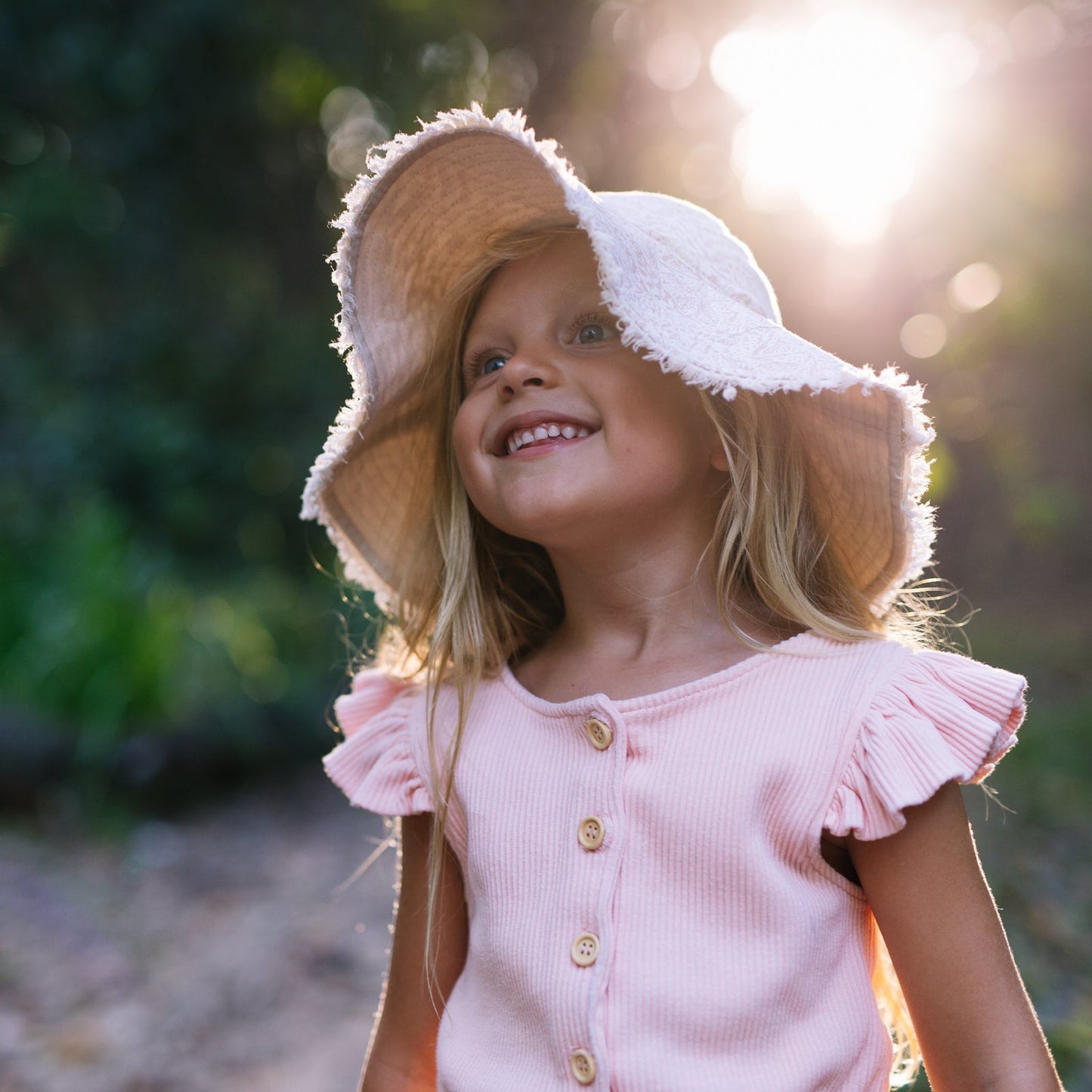 Girls Millymook Maddi Wide Brim Hat - SunSafe Australia