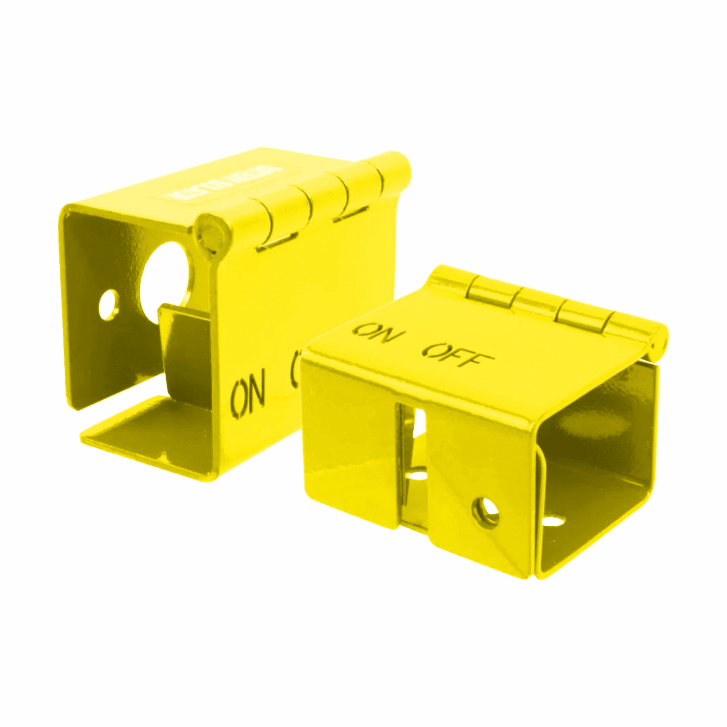 Isolator Switch Lock Box with HASP Lockout Hole – Yellow SunSafe Australia
