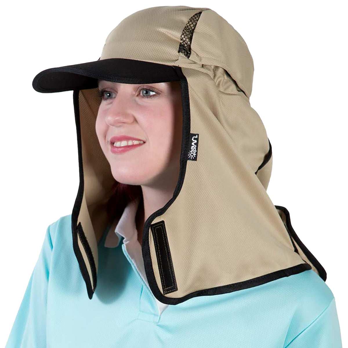 Kalahari Hat UVeto Legionnaire Sun Hat in Camel Micro Mesh