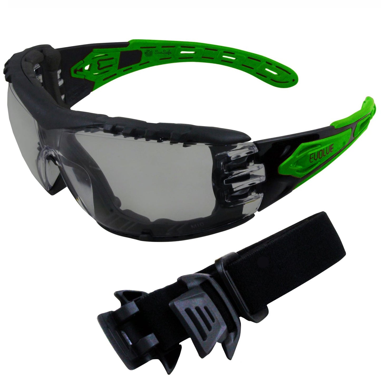 Maxisafe Evolve Foam Backed Safety Glasses with Headband - SunSafe Australia