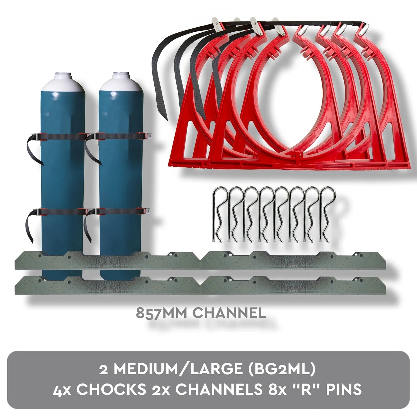 Medium/Large Gas Cylinder Restraint Holder BOTTLECHOCK - SunSafe Australia