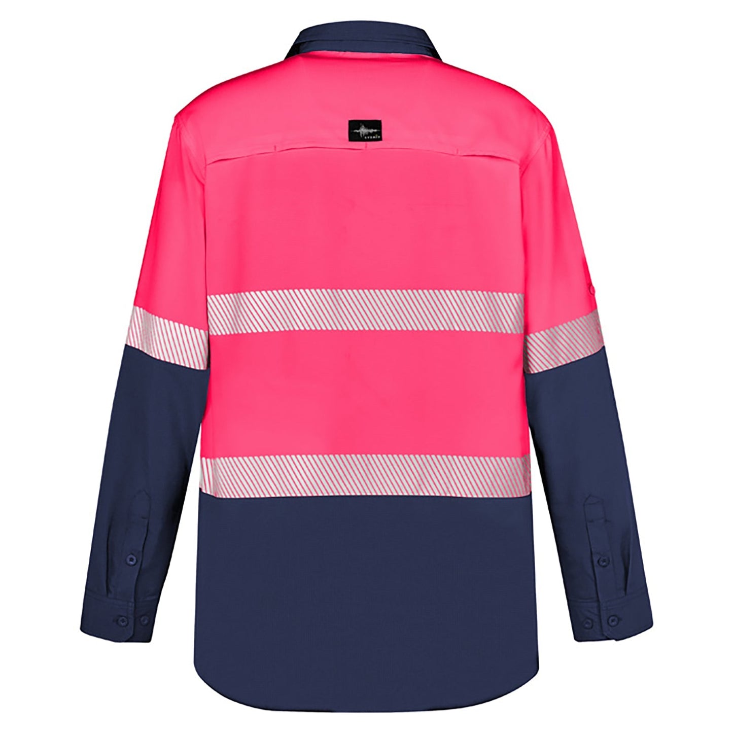 Men's High Visibility Outdoor Segmented Tape Long Sleeve Shirt ZW470 - SunSafe Australia