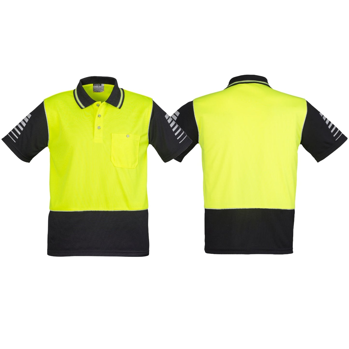 Men's High Visibility Zone Short Sleeve Polo ZH236 - SunSafe Australia