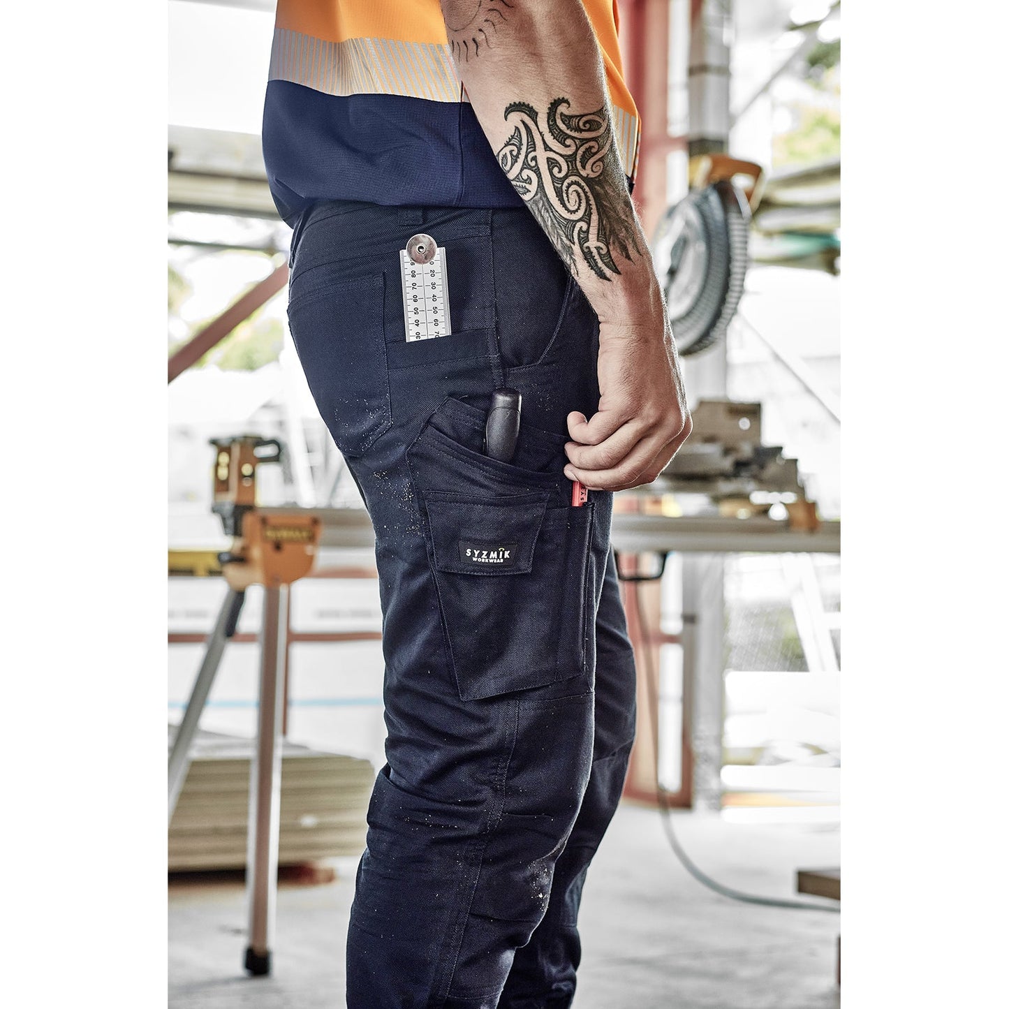 Syzmik Men's Rugged Cooling Stretch Pant in Khaki
