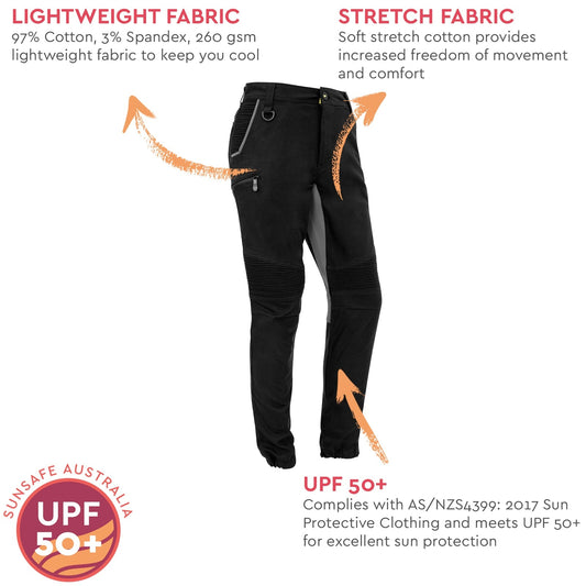 Syzmik Men's Streetworx Stretch Pant ZP340 in Black
