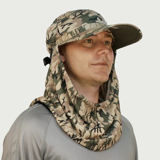 Sun Protection Australia UPF 50+ Adapt - A - Cap Camouflage - SunSafe Australia