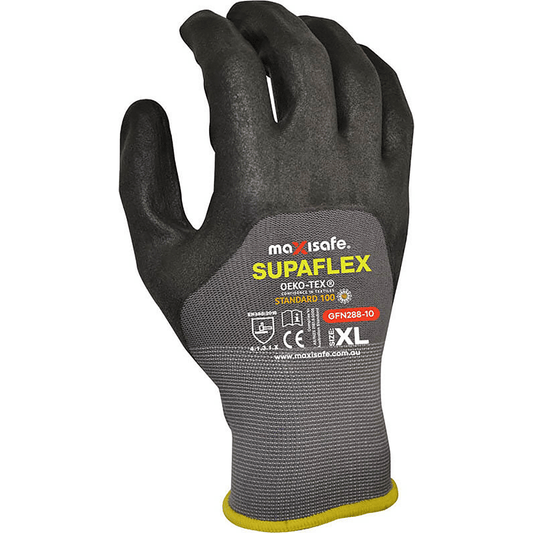 Supaflex GFN288 Glove with 3/4 Micro Foam Coating – EN388 Certified - SunSafe Australia