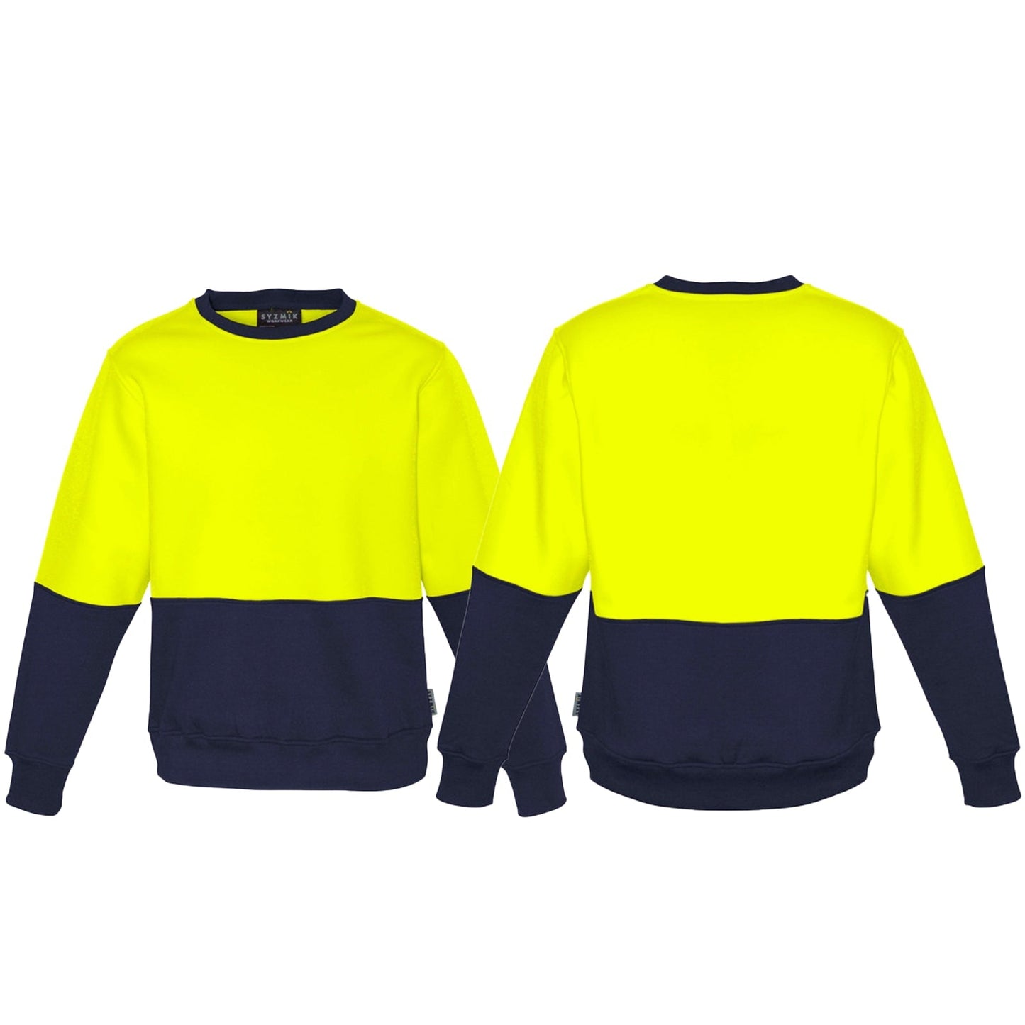Unisex High Visibility Crew Sweatshirt UPF 50+ - SunSafe Australia