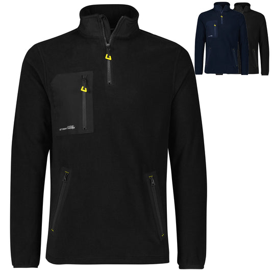 Unisex Streetworx Lightweight 1/4 Zip Polar Fleece UPF 50+ - SunSafe Australia