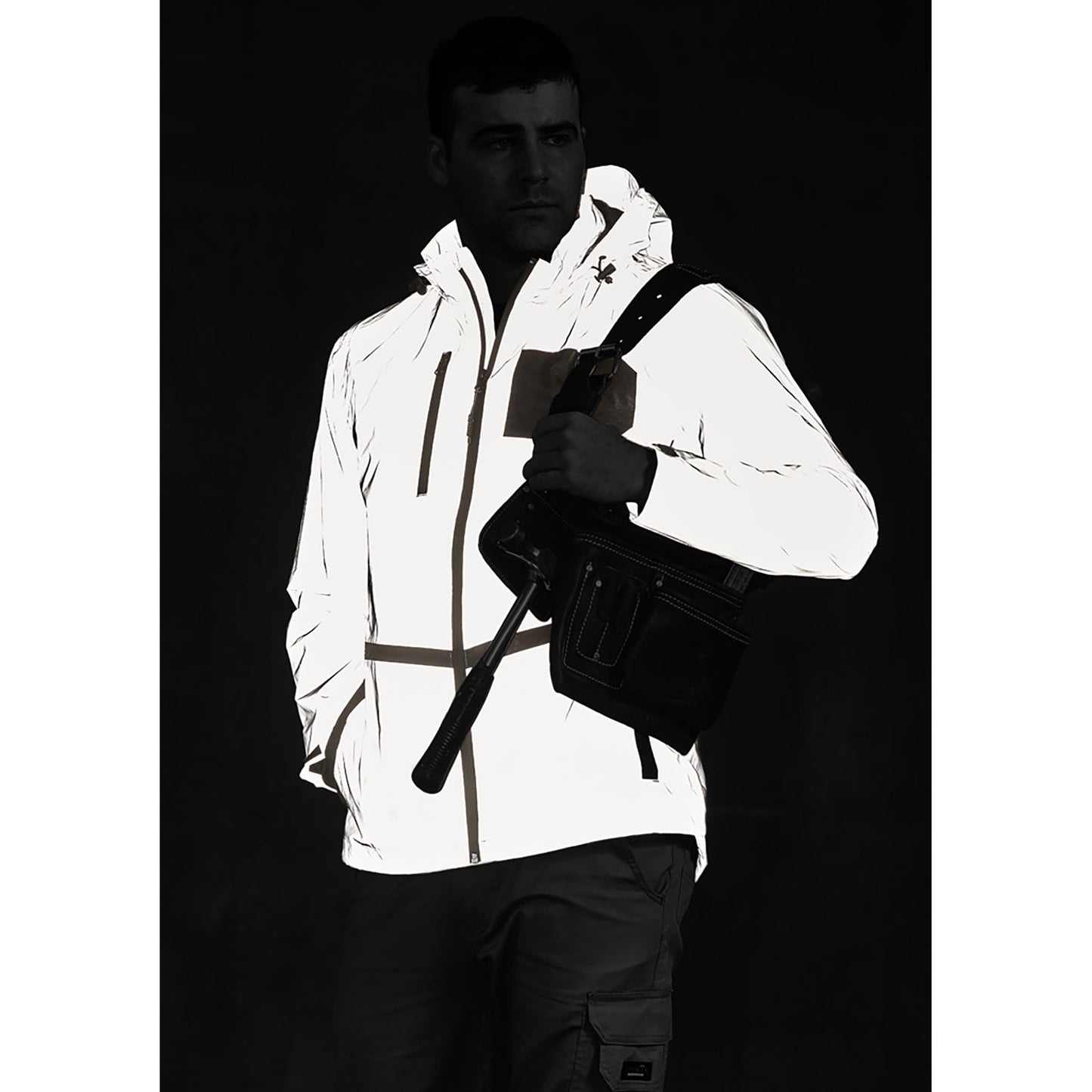 Unisex Streetworx Reflective Waterproof Jacket – 10,000mm Hi - Vis Safety Shell - SunSafe Australia