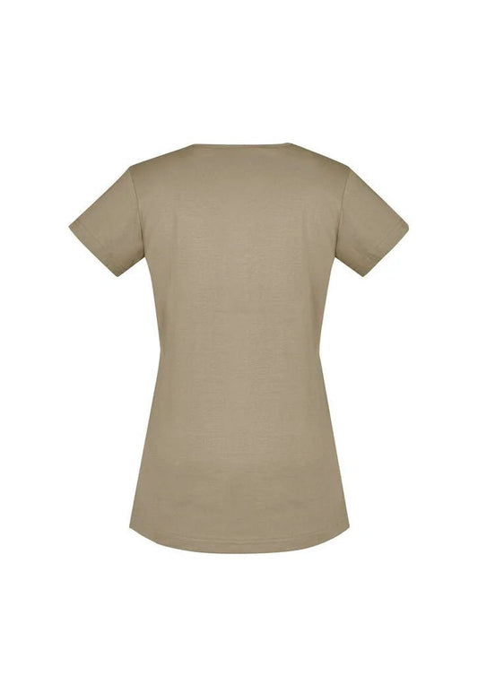 Syzmik Women's Streetworx Tee Shirt ZH735 in Navy Blue UPF 50+