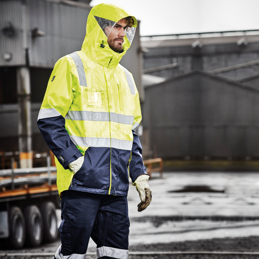 Syzmik Workwear High Visibility Waterproof 4 in 1 Jacket  ZJ532