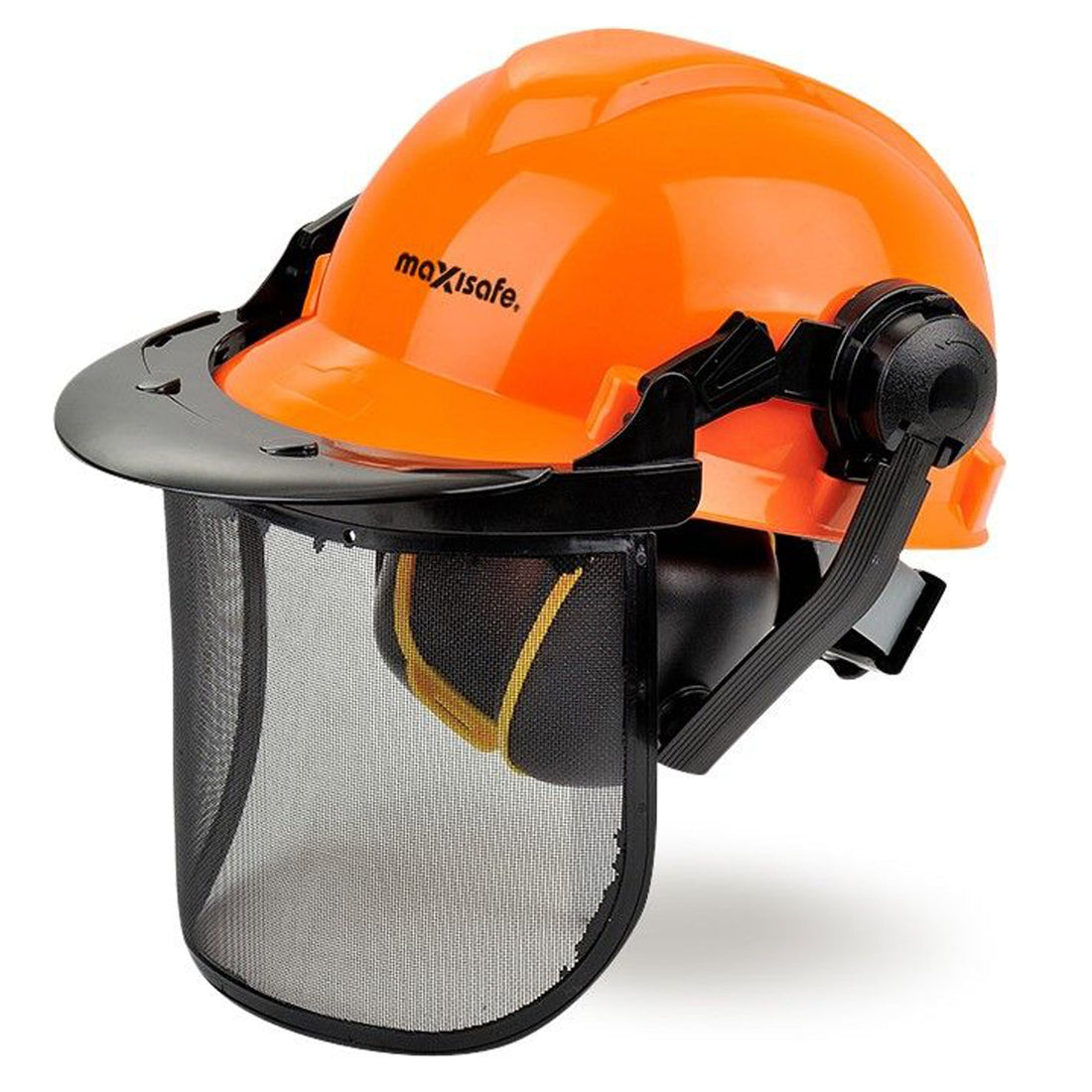 Forestry Hard Hat Kit with Mesh Visor and Earmuffs - SunSafe Australia