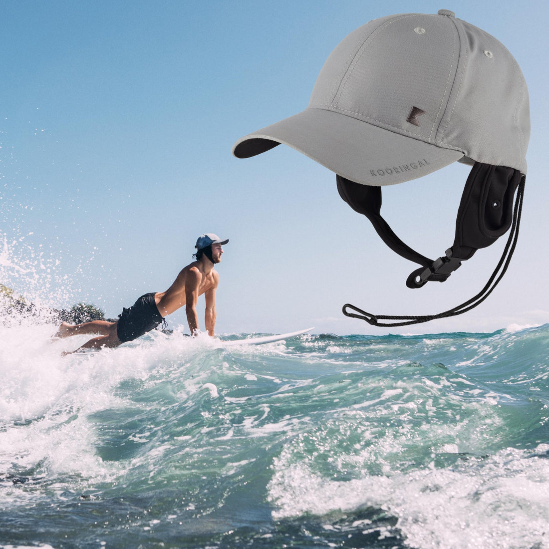 Hat for Water Sports Kooringal Australia Orca Cap - SunSafe Australia