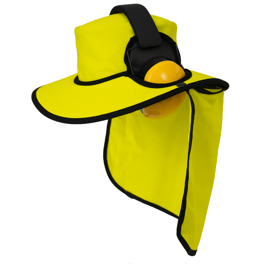 New Australian Made Earmuff Hats in High Visibility Colours - SunSafe Australia