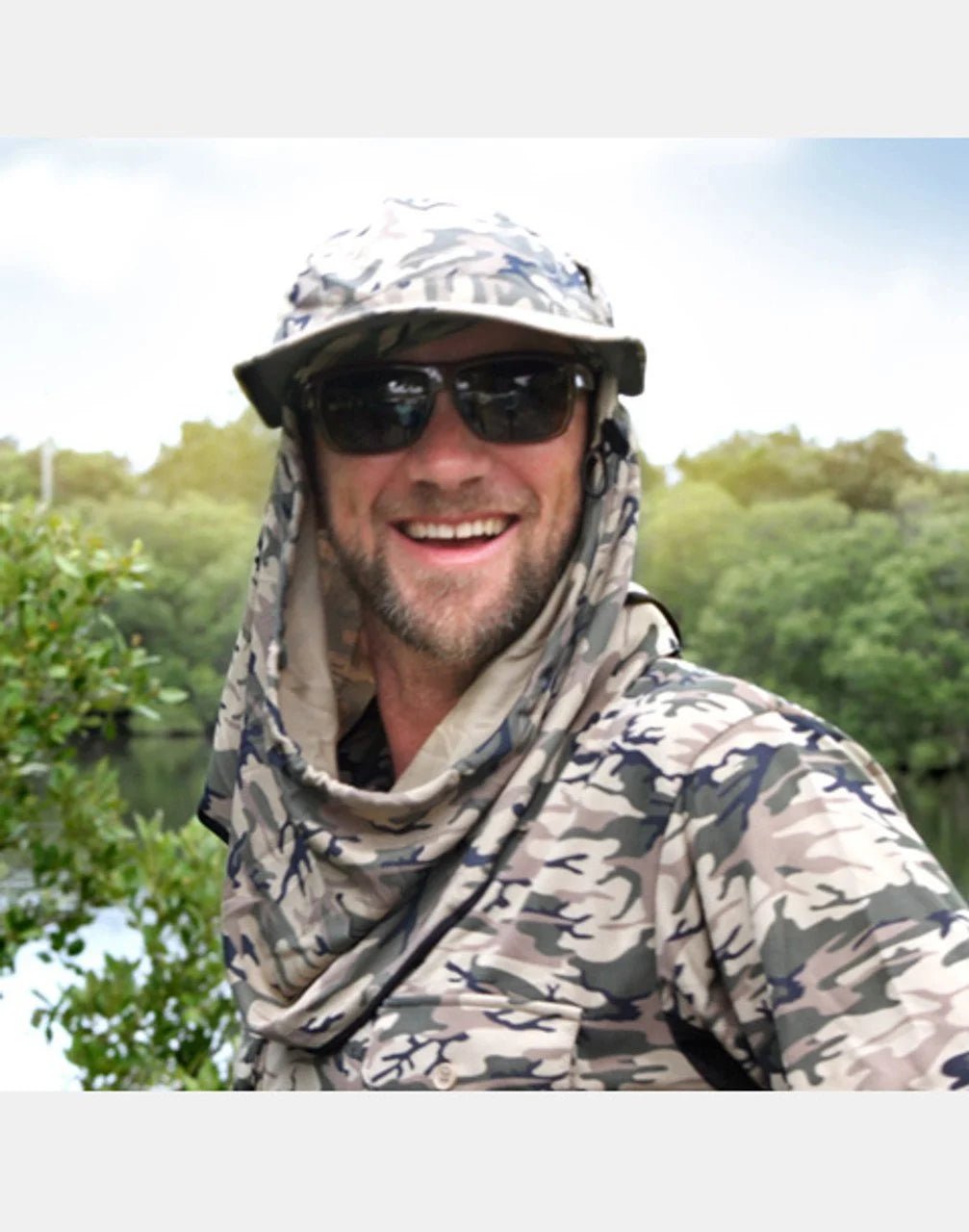 New Style - Camouflage Adapt-A-Cap by Sun Protection Australia - SunSafe Australia