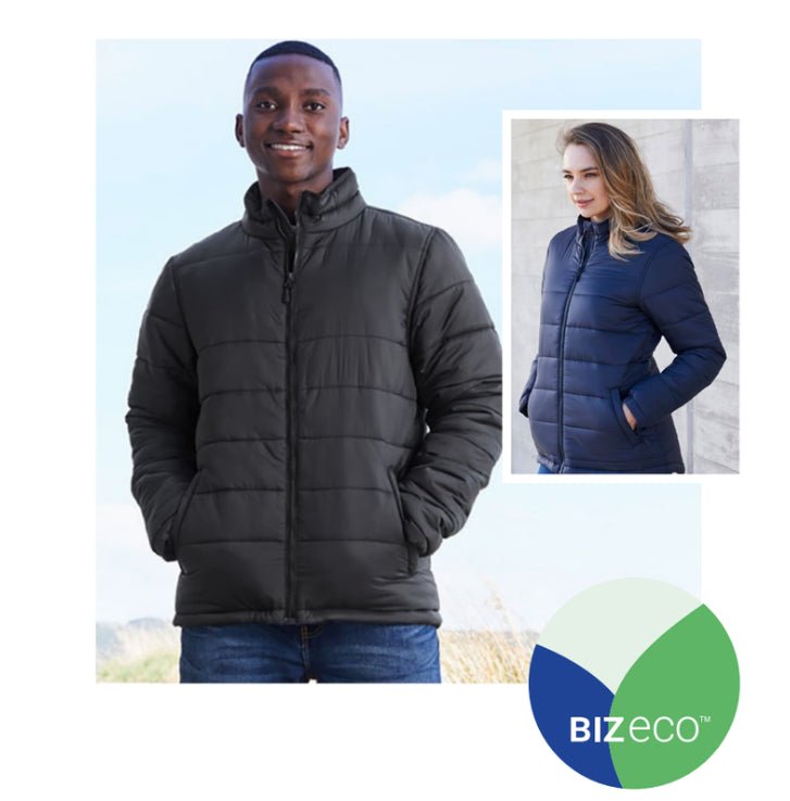Puffer Jackets made from 50% Recycled Polyester - SunSafe Australia