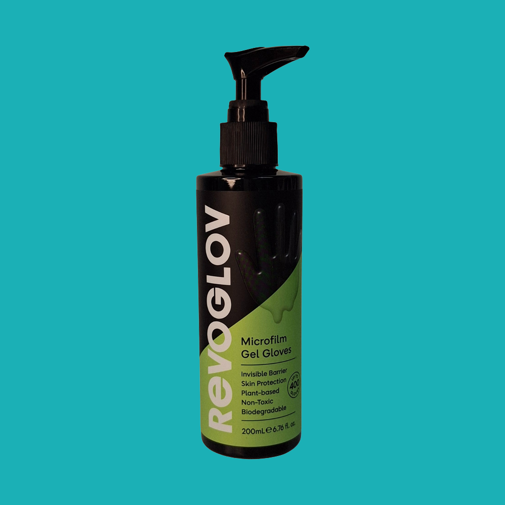 Protect your skin from grease, grime, paint and adhesives with Australian-made RevoGlov. A biodegradable, plant-based microfilm barrier with up to 400 applications
