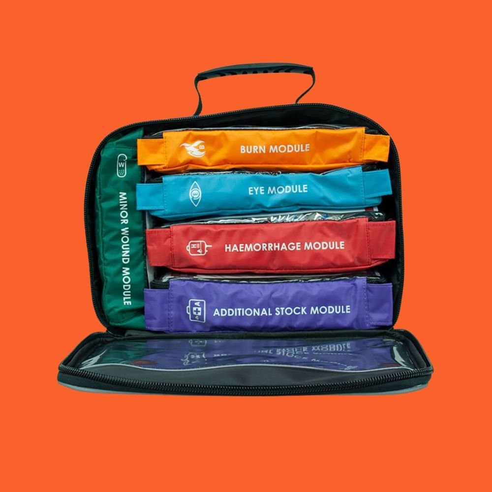 Workplace and vehicle first aid kits and safety supplies