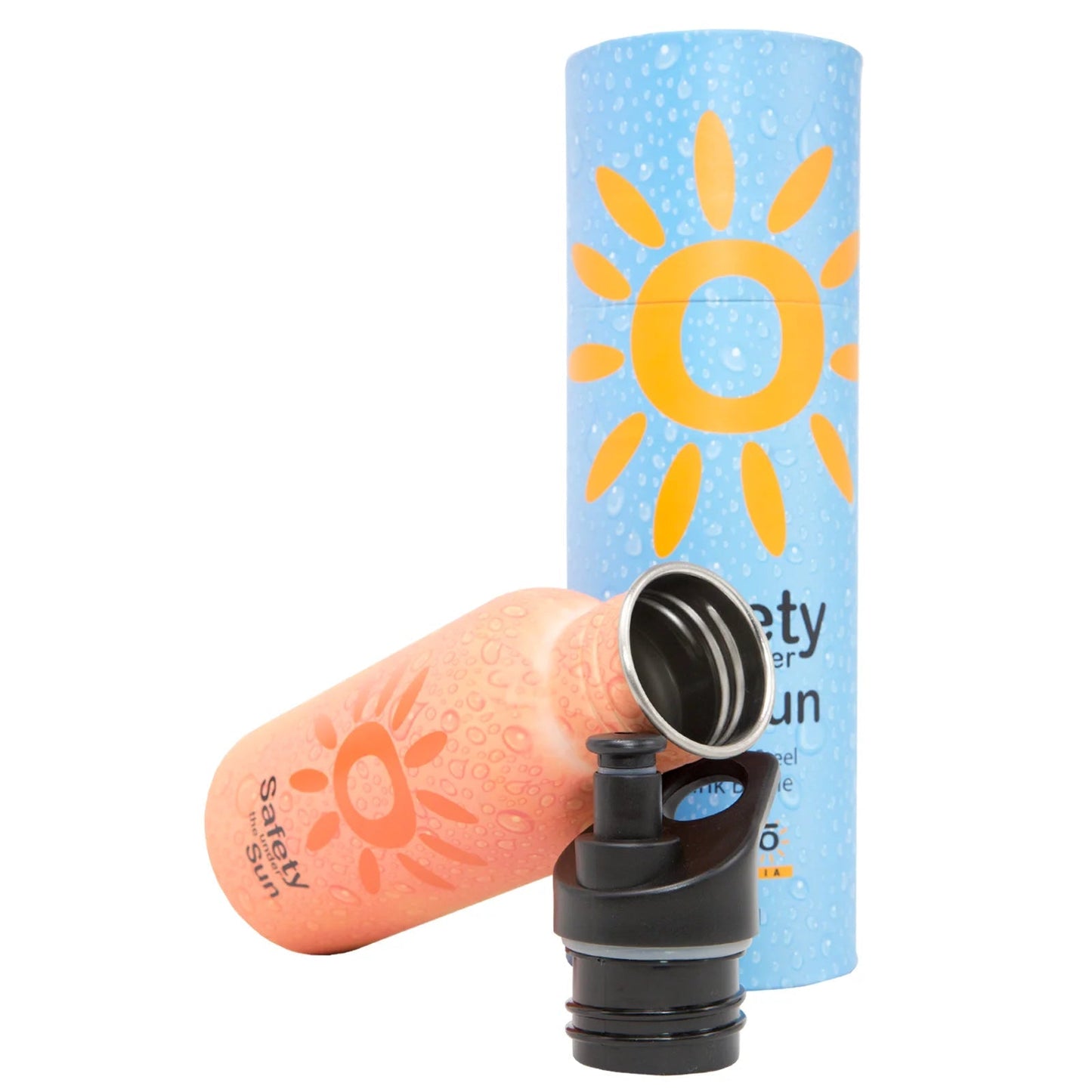 UVeto 500ml Orange Stainless Steel Drink Bottle
