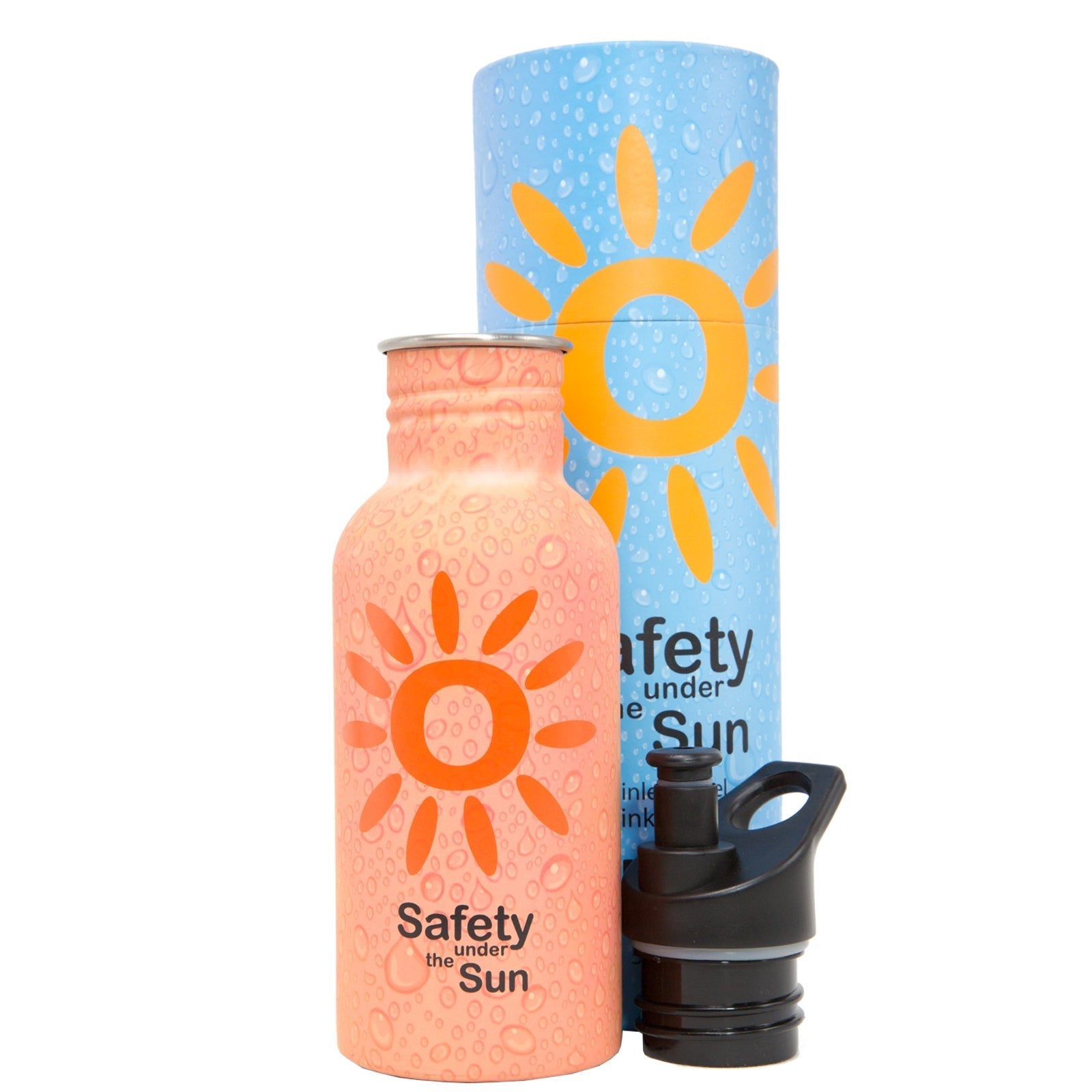 UVeto 500ml Orange Stainless Steel Drink Bottle