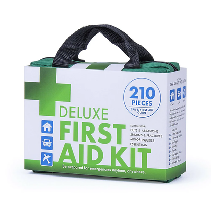 Car and Motor Deluxe First Aid Kit 210 Pieces