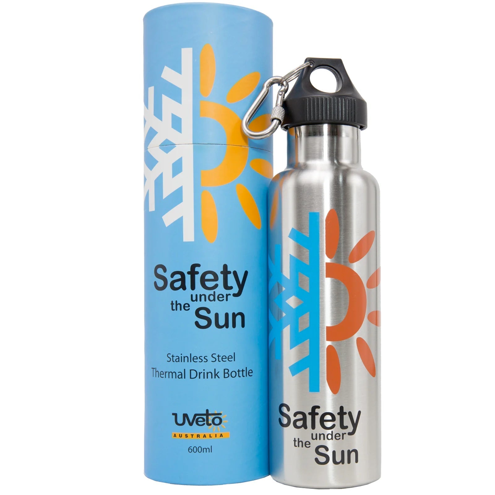 UVeto 600ml Thermal Stainless Steel Drink Bottle