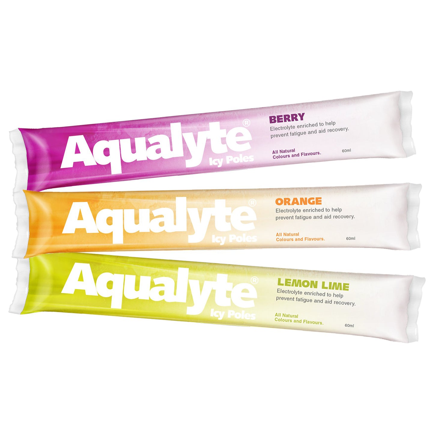 Aqualyte Mixed Flavours Electrolyte Icy Pole  - Box of 50