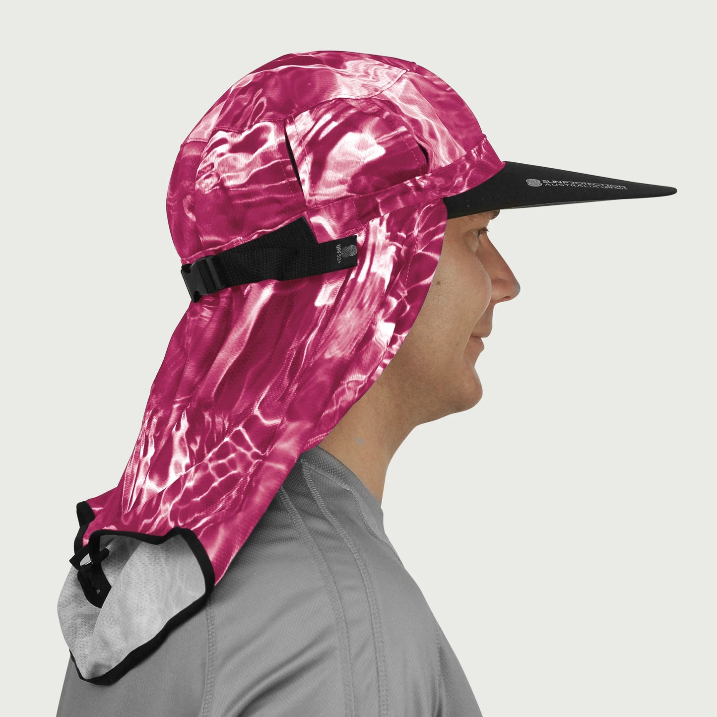 Sun Protection Australia UPF 50+ Adapt-A-Cap Water Ripple