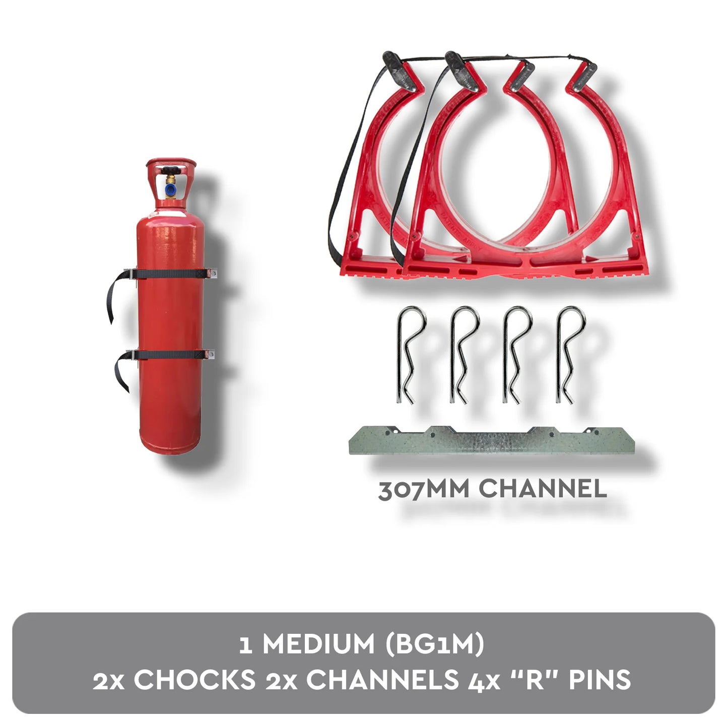Medium Gas Cylinder Restraint Holder BOTTLECHOCK