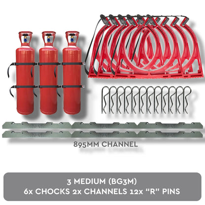 Medium Gas Cylinder Restraint Holder BOTTLECHOCK