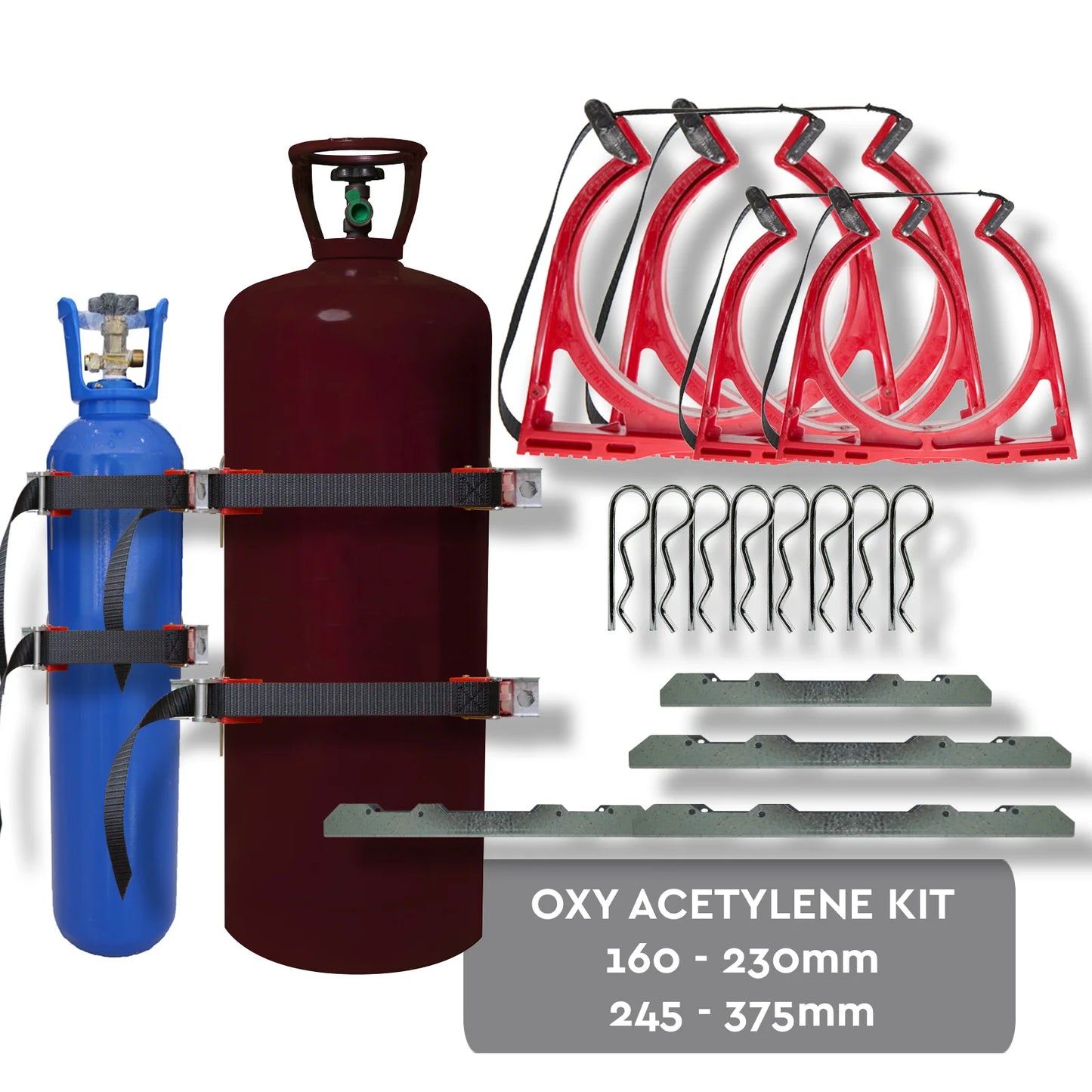 Oxy Acetylene Kit Gas Cylinder Restraint Holder BOTTLECHOCK