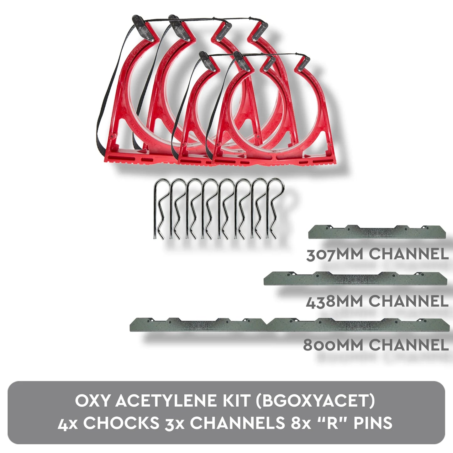 Oxy Acetylene Kit Gas Cylinder Restraint Holder BOTTLECHOCK