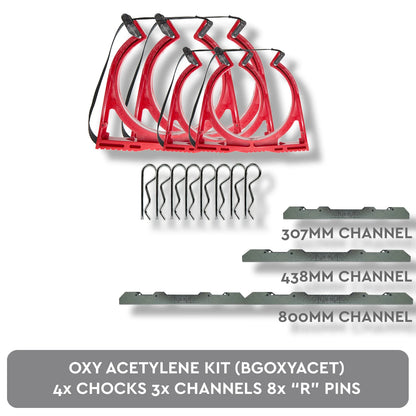 Oxy Acetylene Kit Gas Cylinder Restraint Holder BOTTLECHOCK