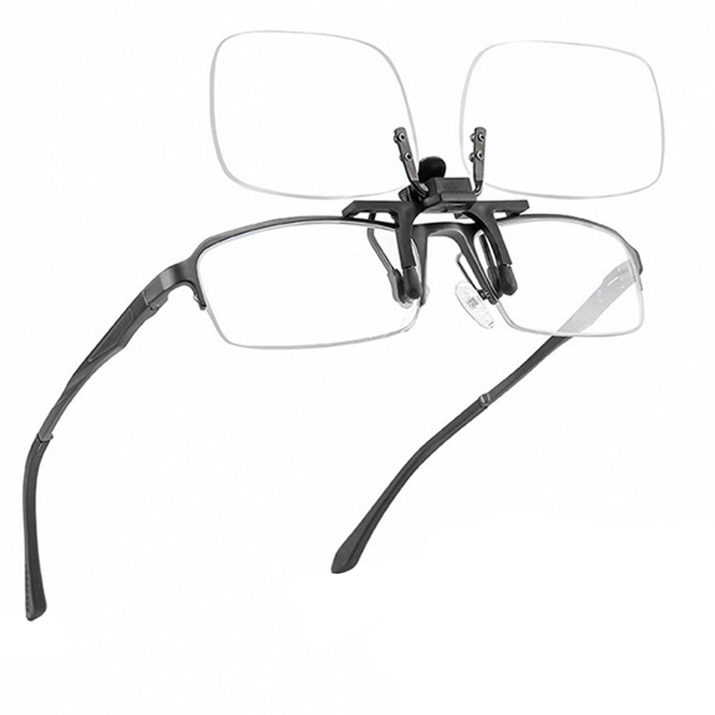 Clip-On Square Magnifying Reading Glasses