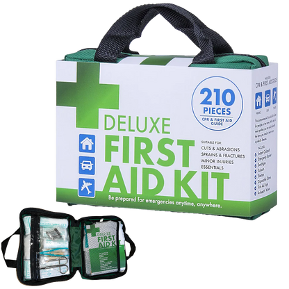Car and Motor Deluxe First Aid Kit 210 Pieces