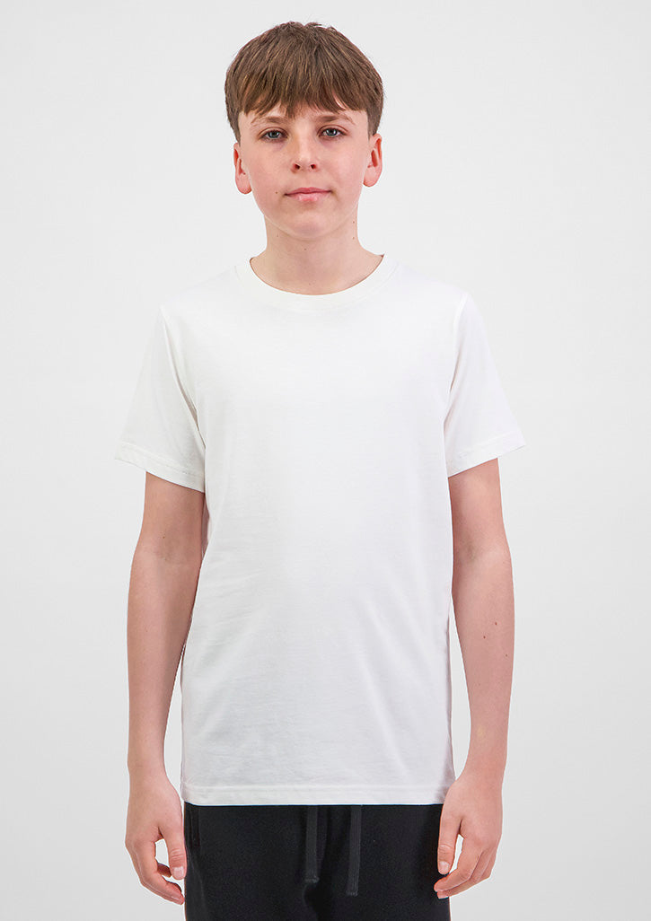 Goodmates Youth Basis Short Sleeve Tee in Ecru