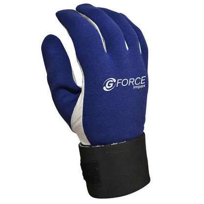 G-Force Impax Anti-vibration Mechanics Glove with Leather Palm GMG293