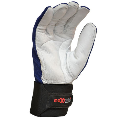 G-Force Impax Anti-vibration Mechanics Glove with Leather Palm GMG293