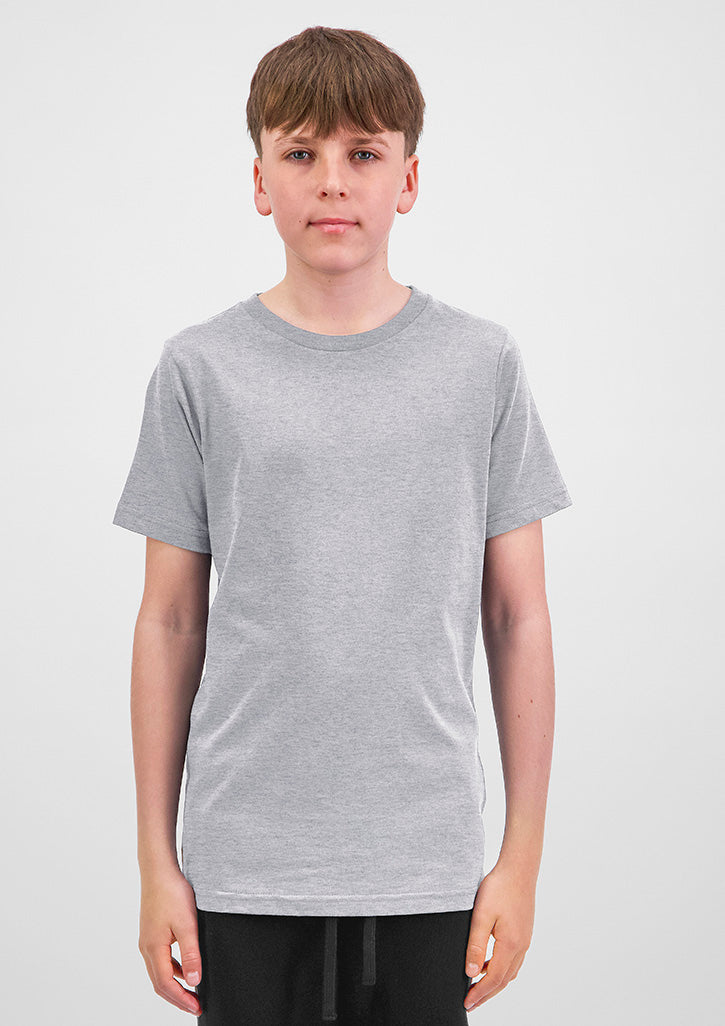Goodmates Youth Basis Short Sleeve Tee in Grey Marle