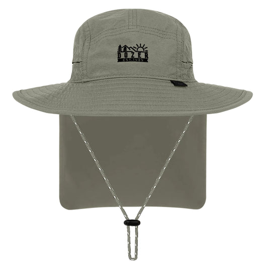 Boys Dozer Barney Bucket Hat with Flap UPF 50+