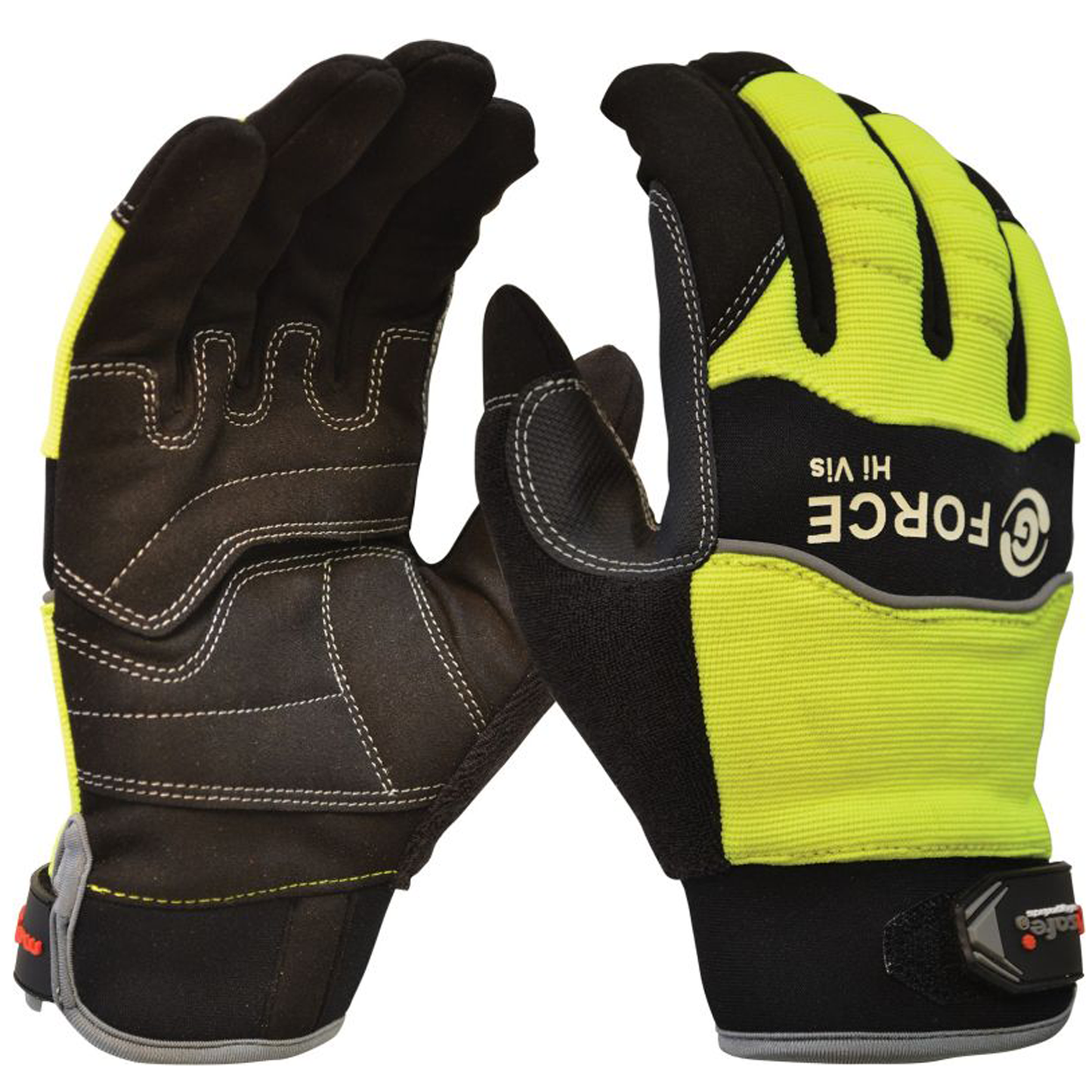 G-Force High Visibility Full Finger Mechanics Glove GMY277